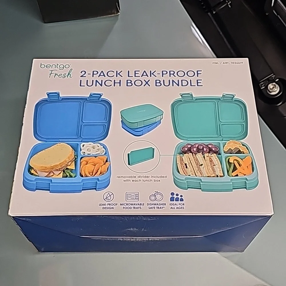 Lunch Box Bentgo Container Kids Adults 2-Pack New Set Fresh Airtight